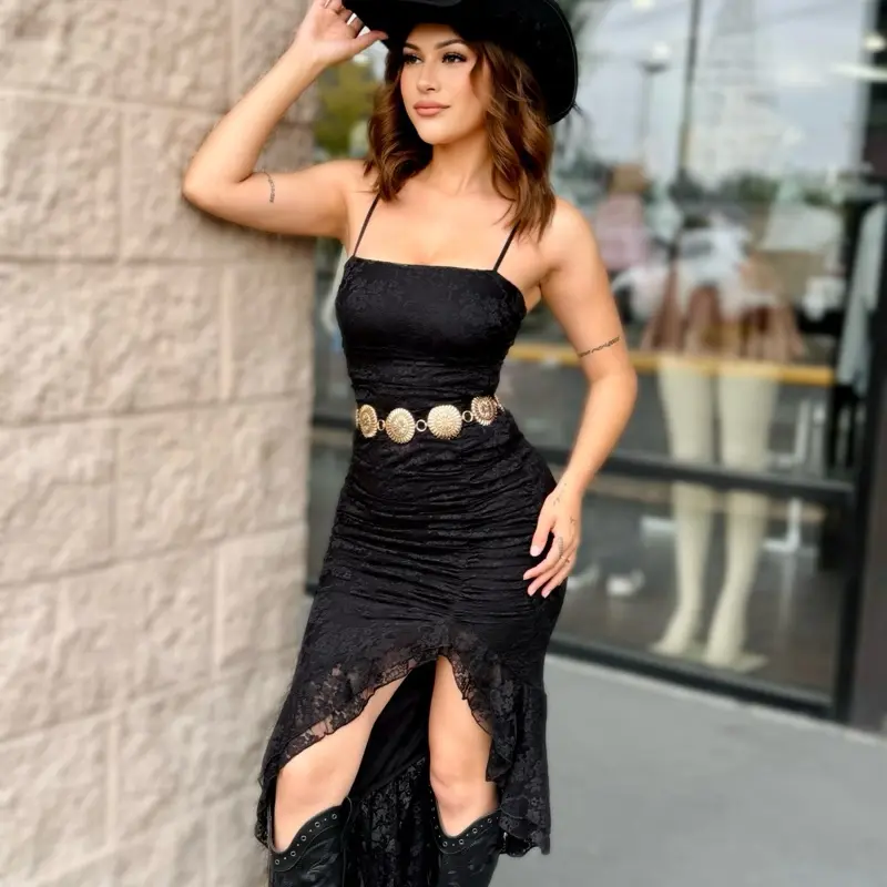 Lace midi dress party