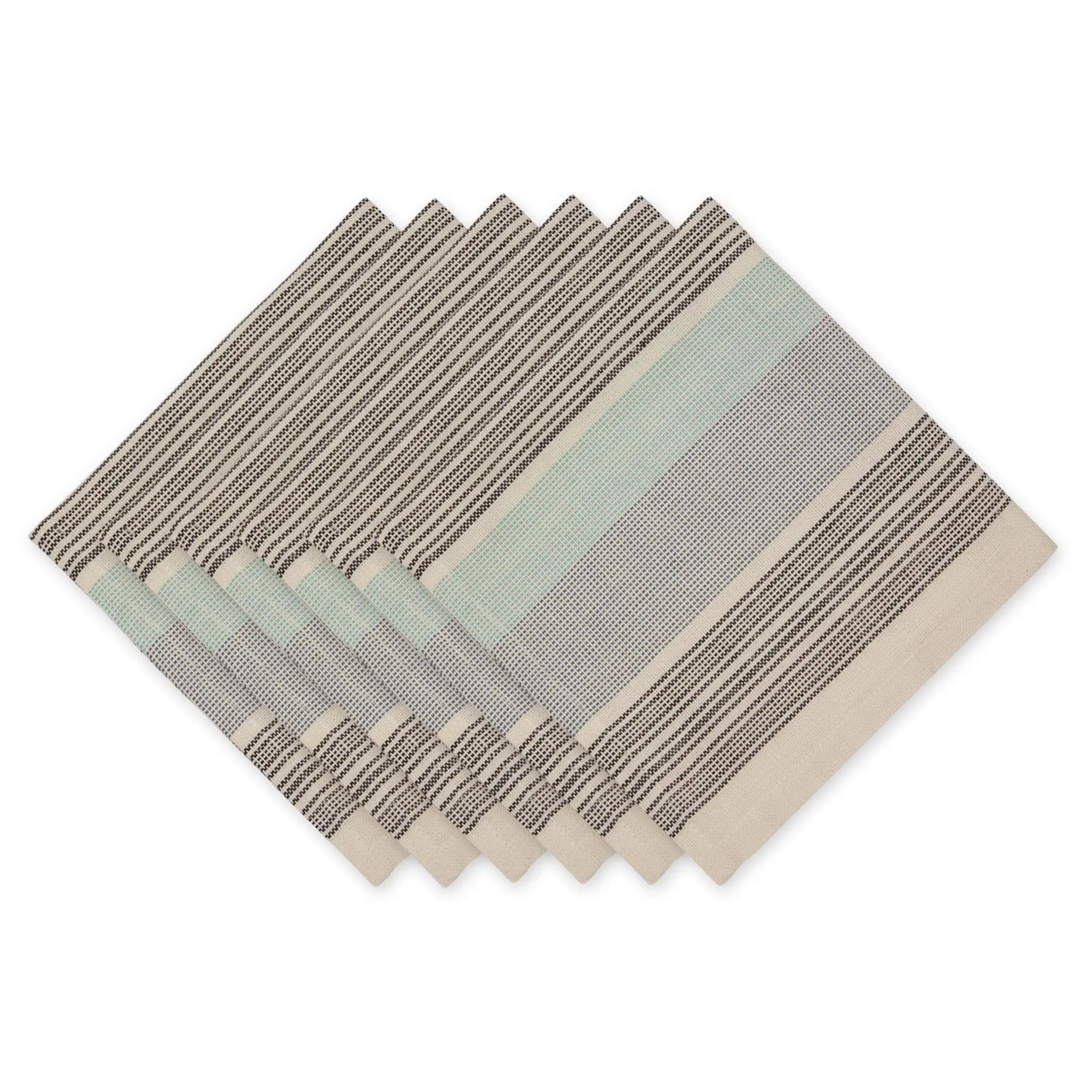 Design Imports Set of 6 Medite rranean Variega ted Napkins