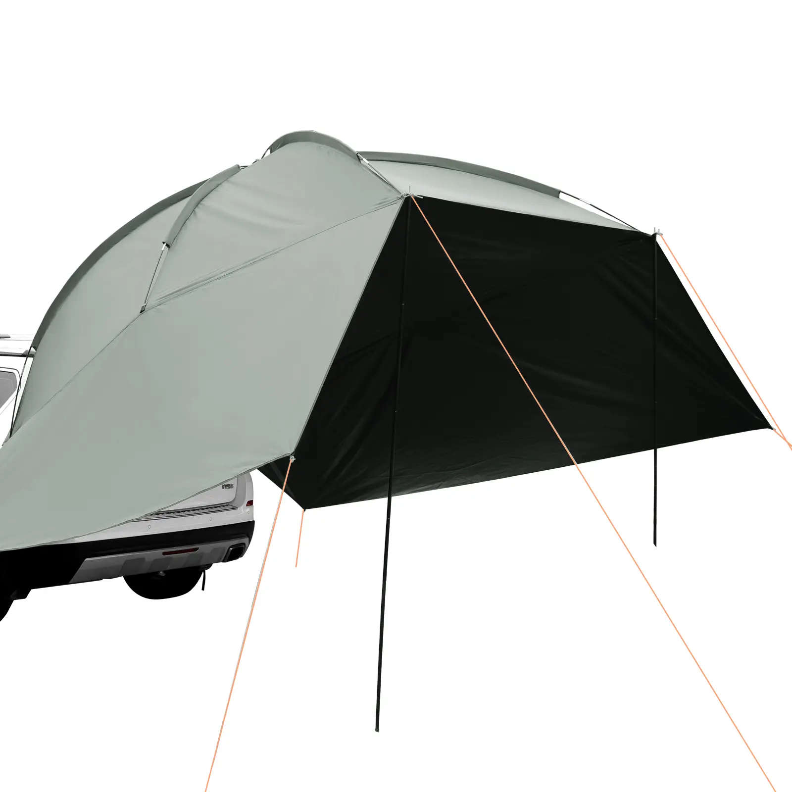 【Summerfinds】VEVOR Vehicle Awning Large 10' x 7' Shade Coverage Car Side AwningPU2000mm UV50+ Car Awning with Extended Side Canopies and Portable Storage BagSuitable for TruckSUVVanCampers, Portable Canopy Shelter, Lightweight Canopy Shelter