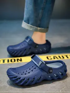 Men's Sporty Quick Drying Slip on Sandals, Casual Comfortable Breathable Sandals for Beach, Outdoor Sports Sandals for Daily Wear, Walking Shoes, Foot Clogs, Footwear Sandal, Minimalist Clogs, Summer Beach Slippers