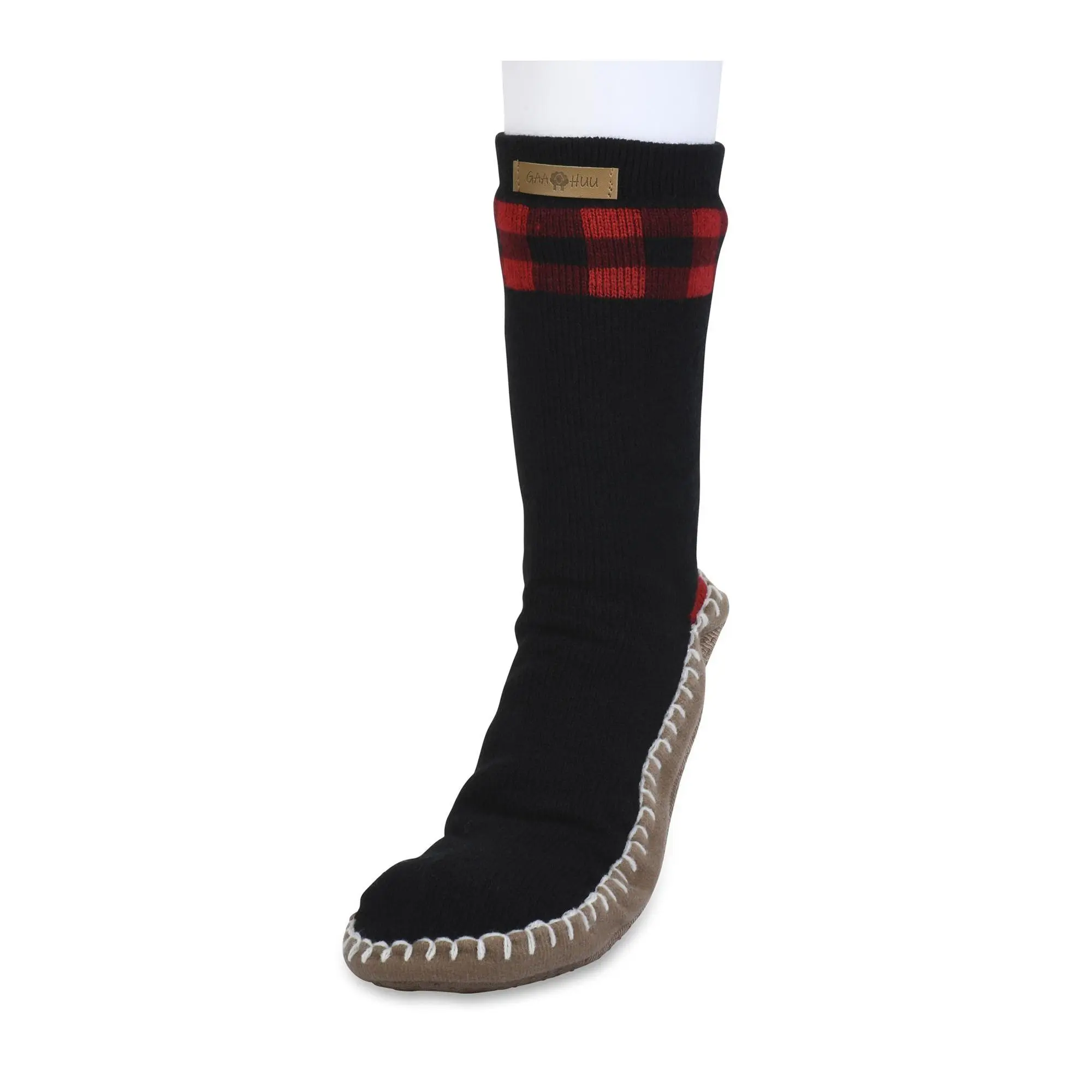Gaahuu Mens Cuffed Pattern Slipper Socks Gaahuu Mens Cuffed Pattern Slipper Socks