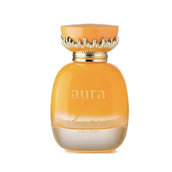 KHADLAJ Aura Manga Splash Eau de Parfum, Long-Lasting Aromatic Fragrance with Ripe Mango and Tropical Fruits, Unisex Perfume with Vanilla Notes, 3.4 oz, Aromatic Fragrances, Edp Liquid Perfumes, Edp Scents, Long Lasting Perfumes