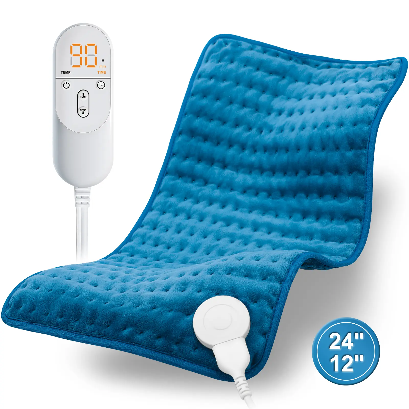 Heating Pad for Period Cramps, 6 Heat Settings, 4 Timer level, 12" x 24", Heat Pad for Back Waist Shoulder, Christmas Gifts for Women & Men Mom Dad