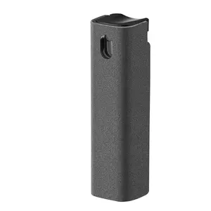 Touch screen demister, screen cleaner, suitable for all mobile phones, laptops and tablet screens, two in one spray and microfiber cloth (gray)