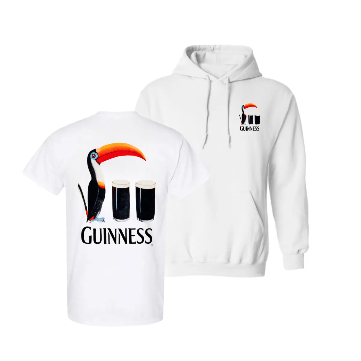 Guinness Toucan Beer Graphic T Shirt 2 Sides, Vintage Irish Stout Bird Design Tee, Classic Pub Style Shirt, Casual Drinking Outfit, Gift for Beer Lovers