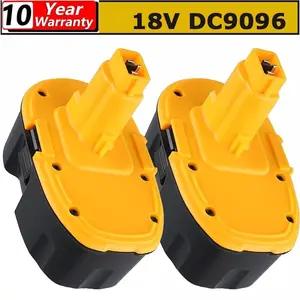 2 Pack 5.5Ah 18V DC9096 Battery Replacement for Dewalt 18V XRP Ni-Cad Battery DC9099 DW9095 DW9096 DW9098 DW9099