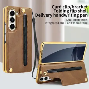 Samsung Fold7 Phone Case Anti-Theft Card Holder Stylus Pen, Samsung Fold6 Tempered Glass Screen Protector, Samsung Fold7 Protective Cover Accessories