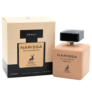 Maison & Co. Peach Narissa EDP Perfume for Women, 3.4 fl oz, Cardamom Infusion, Juicy Sweet Floral Fruity Scent, Long-Lasting, New in Box, EDP Perfume Fragrance, Boxed Women's Fragrance