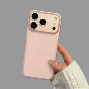 Micro-Translucent Foggy Liquid Silicone Case for IP17 Pro Max Full Coverage Anti-Drop Protection Compatible with IP16 15 14 Pro Max Full Coverage Anti-Drop outdoorfun