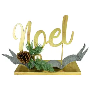 Northlight Pine & Pine Cone "Noel" Tabletop Chrstmas Decor