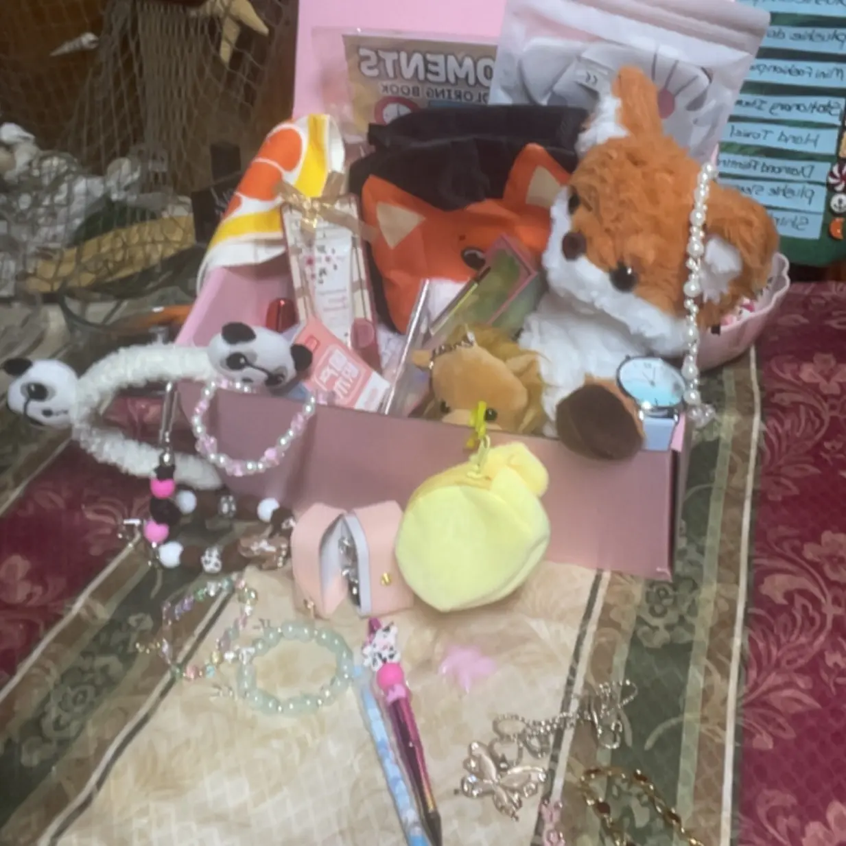 25-Piece Curated Self-Care & Stationery Special Pack - Fixed Size Beauty Items & Decorative Plushies, Birthday Gift for Friends, Beauty & Personal Care Makeup Set Bundle