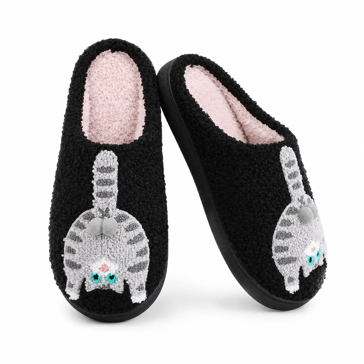 Women's Cute Corgi Animal House Slippers, Soft Cotton Ankle Slides with Non-Slip Sole, Indoor Casual Wear for Cooking, Thoughtful Gift for Girlfriends, Sisters, Slippers For Women, Flexible