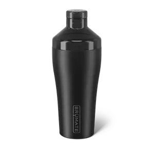 BrüMate Cocktail Shaker 16oz Insulated Cocktail Shaker & Strainer | 100% Leakproof Lid | No-Condensation Insulated Design | Non-Slip Base