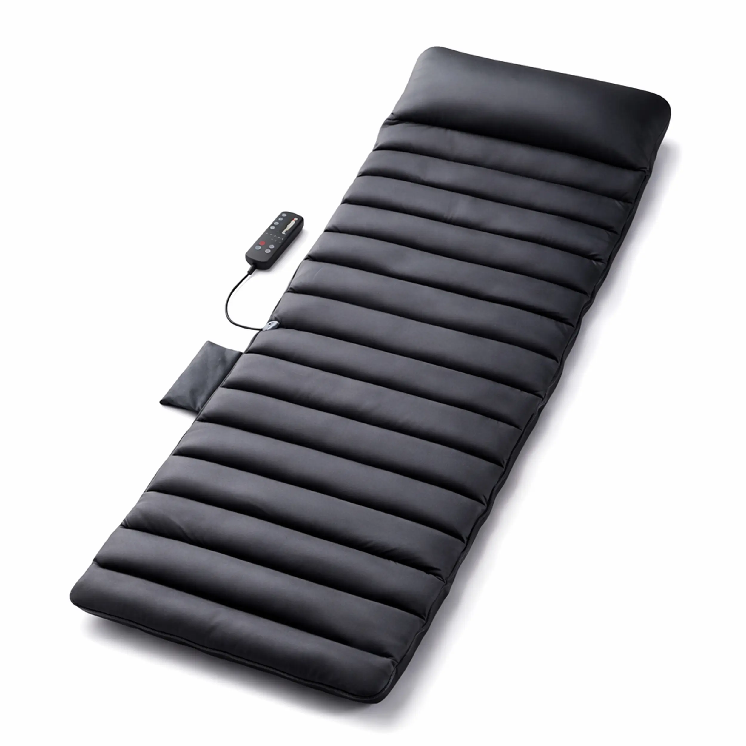 Carepeutic Targeted Zone Deluxe Full Body Vibration Massage Mat with 4 Heating Zones and Raise-up Pillow