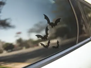 Bats (4 on one sheet) Vinyl Decal For Car Windows Laptop Sticker Bumper Sticker Gothic Goth Emo Metal Rock Oracal 651 Weather Resistant High Quality