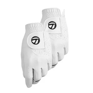 TaylorMade Stratus Tech Golf Glove 2-Pack, Breathable Perforated Design, Adjustable Fit, Secure Closure, for Left-Handed Golfers