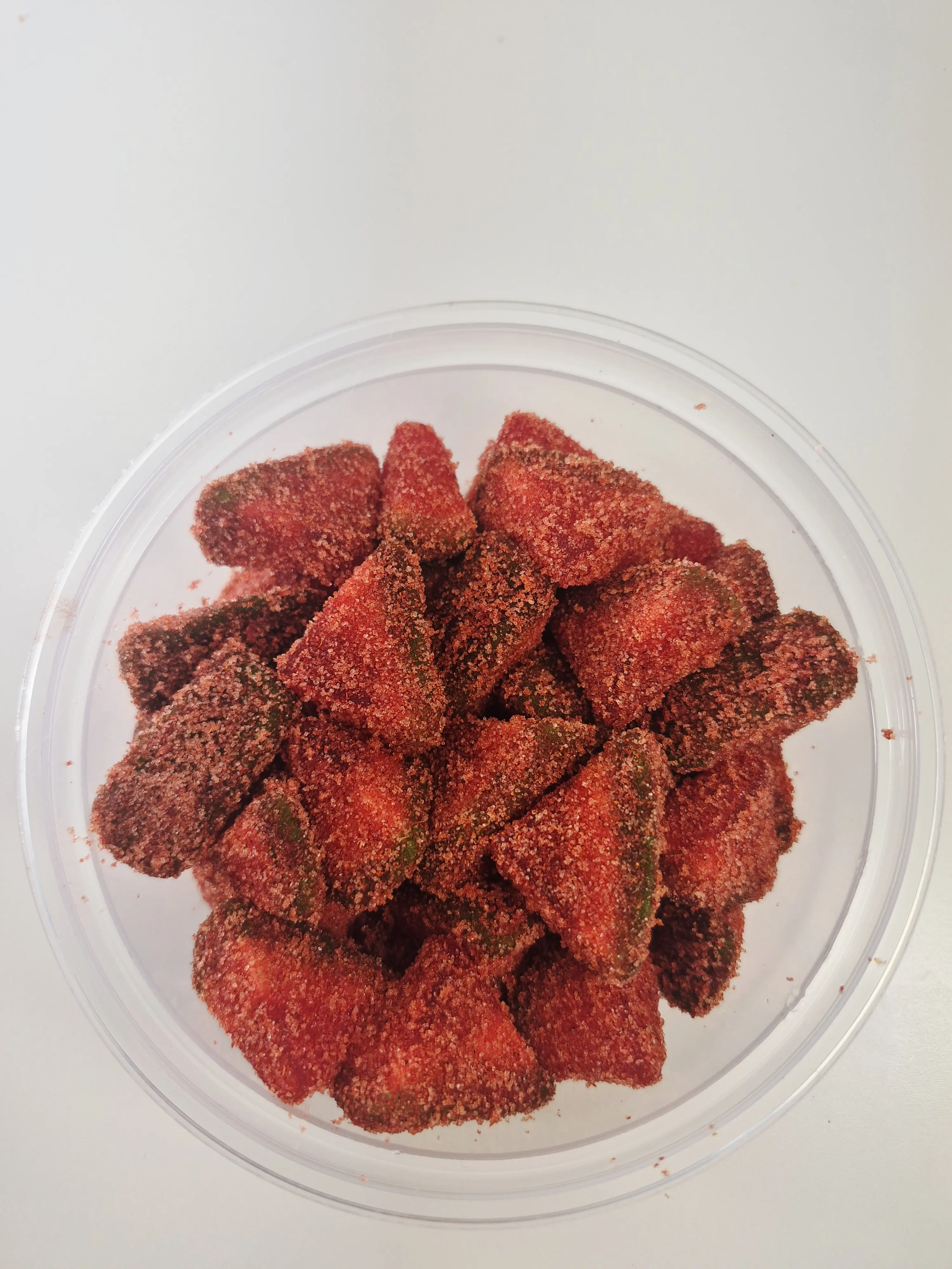 Family Package 6  Containers  candy enchilados- Pineapple, Strawberry,manguitos , watermelon,cherries  and kiwis 8oz