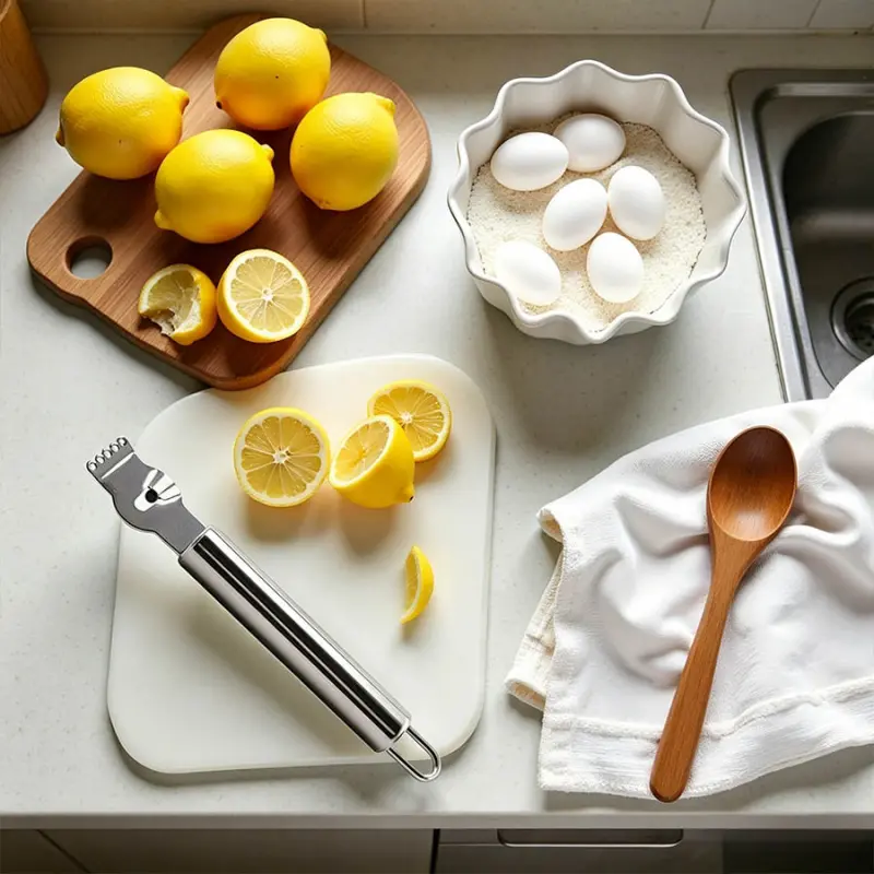 2 portable lemon spiral peeler, hanging storage design, safe food grade stainless steel material, suitable for lemon,  orange, family tea drinks, bar cocktails, holiday parties, etc
