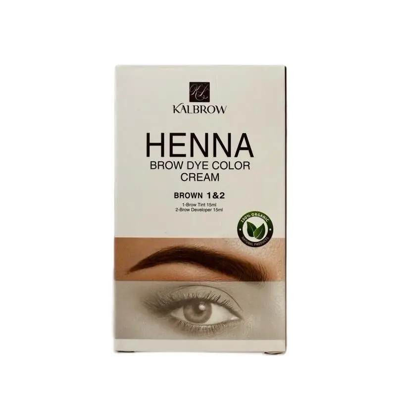 Eyebrow Tint Dye Kit – Full Set, Black & Brown Shades, Long-Lasting Brow Color