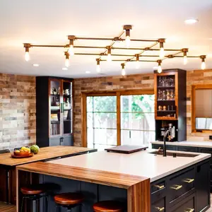 Flush Mount Grid Light - 12 Sockets