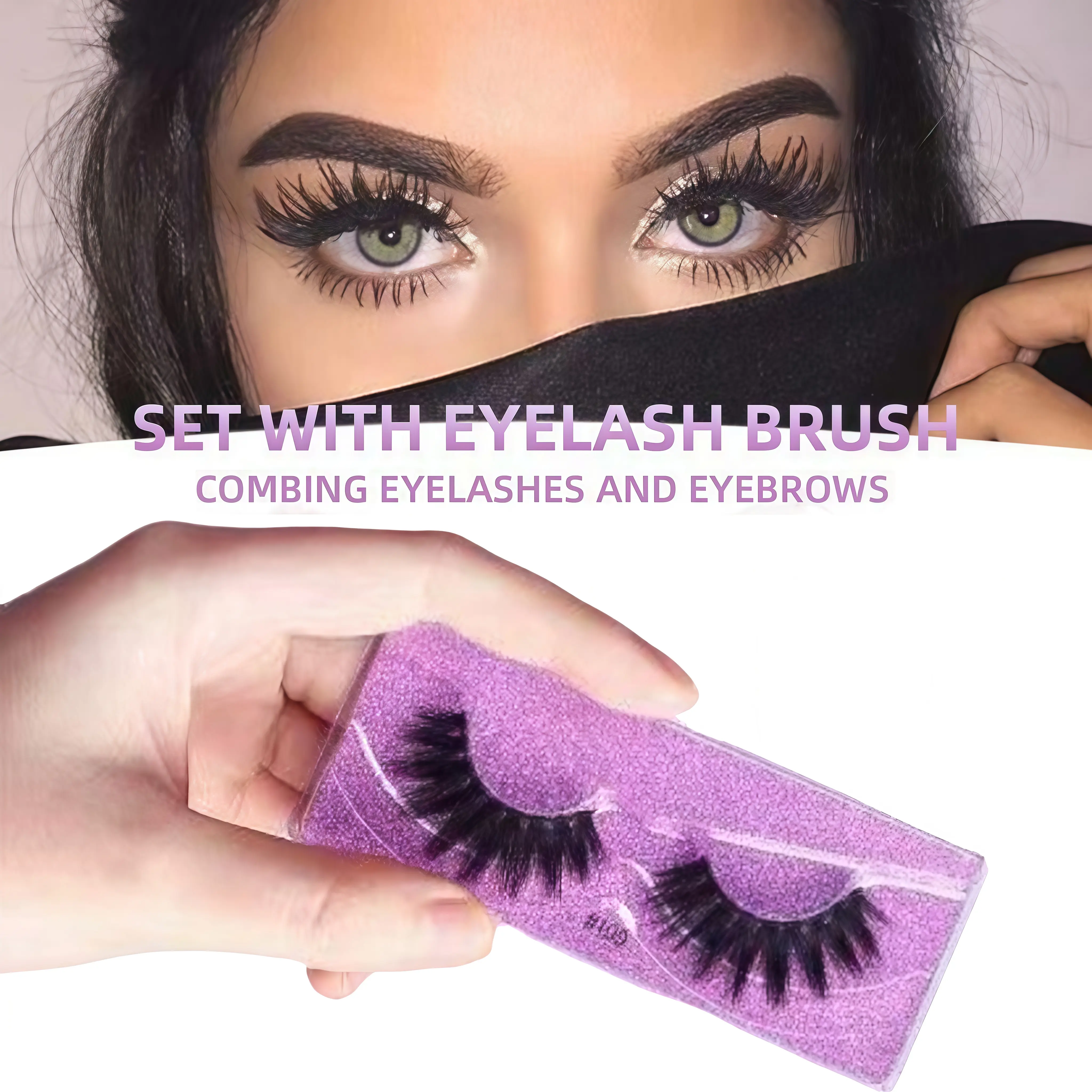 [#109]Handmade Thick 3D Long Eyelash Makeup,Long, curly, soft synthetic false eyelashes