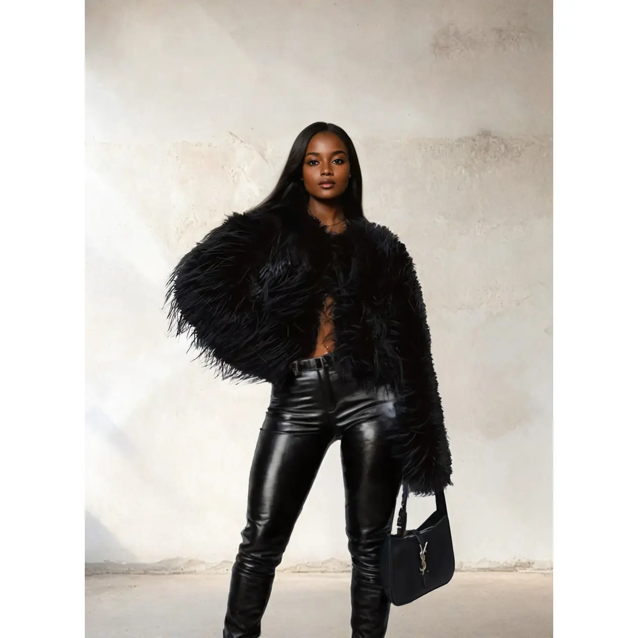 Furry Tingz | Fur Fringe Waist Coat