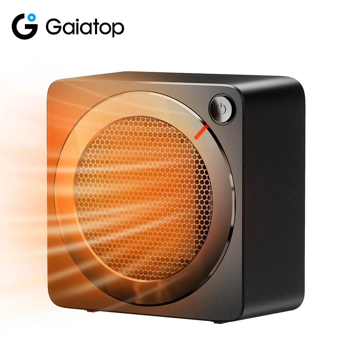 [Pet-Safe] GAIATOP 500W Mini Space Heater for Office & Bedroom, Tip-Over Protection Portable Heater, Cozy Home Gift