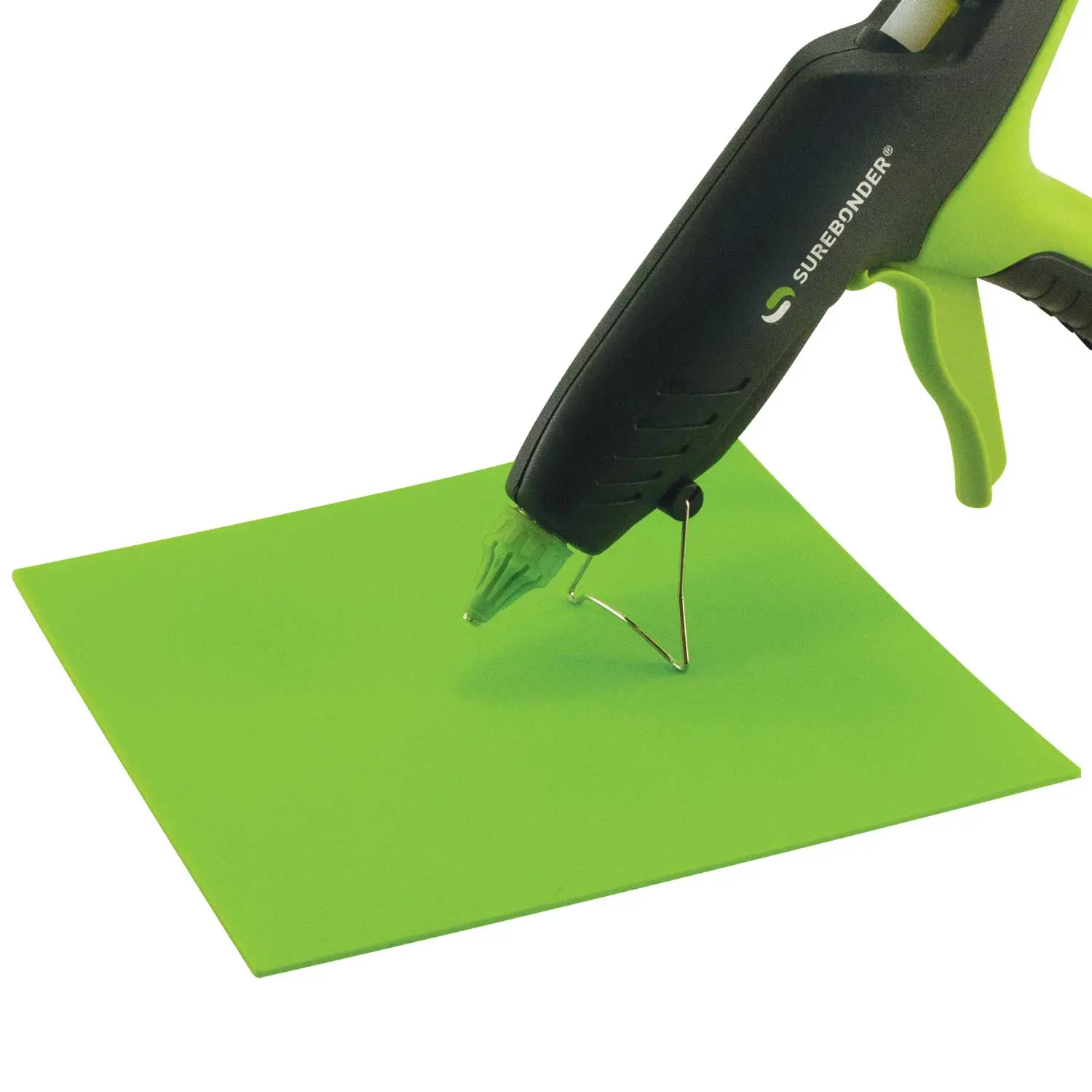 Surebonder Silicone Non-Stick Pad for Hot Glue Projects, Dried Hot Glue Peels Right Off, Flexible & Heat Resistant Surface For Easy Cleanup Or Use for Tracing Projects, 8"x 8"