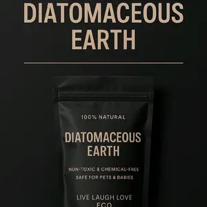 Diatomaceous Earth 24oz Food Grade Bug Eliminator - 100% Natural, Non-Toxic & Chemical-Free, Safe for Pets & Babies