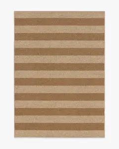 Nolan Bold Stripe Natural & Dark Natural Performance Weave Rug