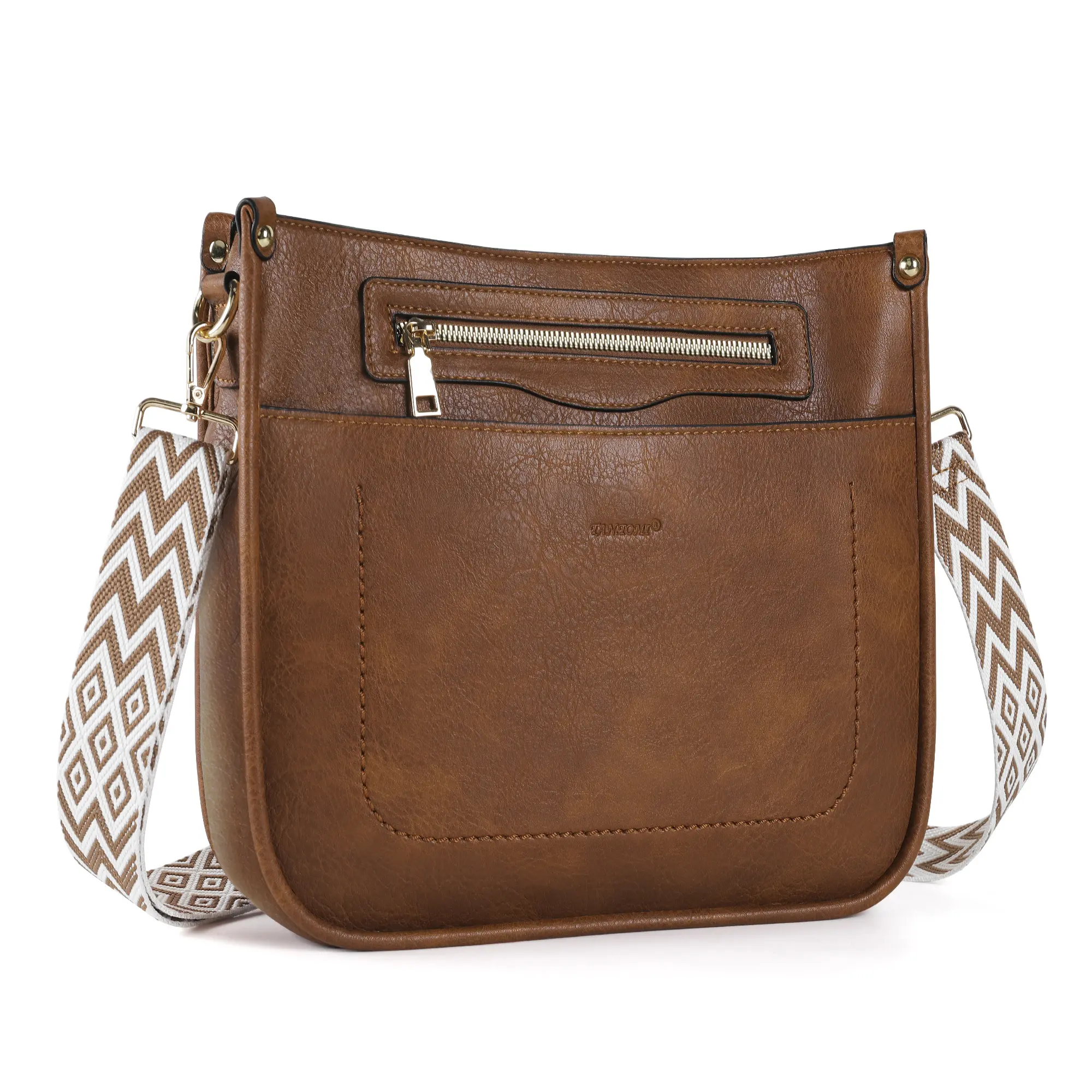 TANTOMI Crossbody Bags for Women Trendy Vegan Leather Hobo Purses Shoulder Handbags Wide Shoulder Strap