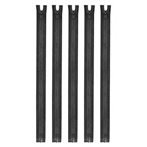 Mandala Crafts #5 Plastic Zipper - Separating Zippers for Sewing - Jacket Zipper Separating Zipper Replacement Zippers for Jackets Coats 5 PCs