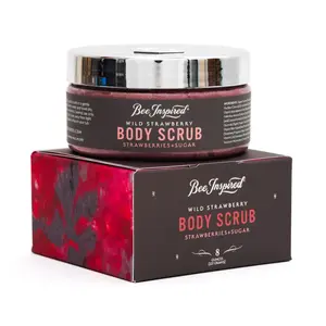 Wild Strawberry Body Scrub - Organic Exfoliant for Gentle Skin Care - Body Care