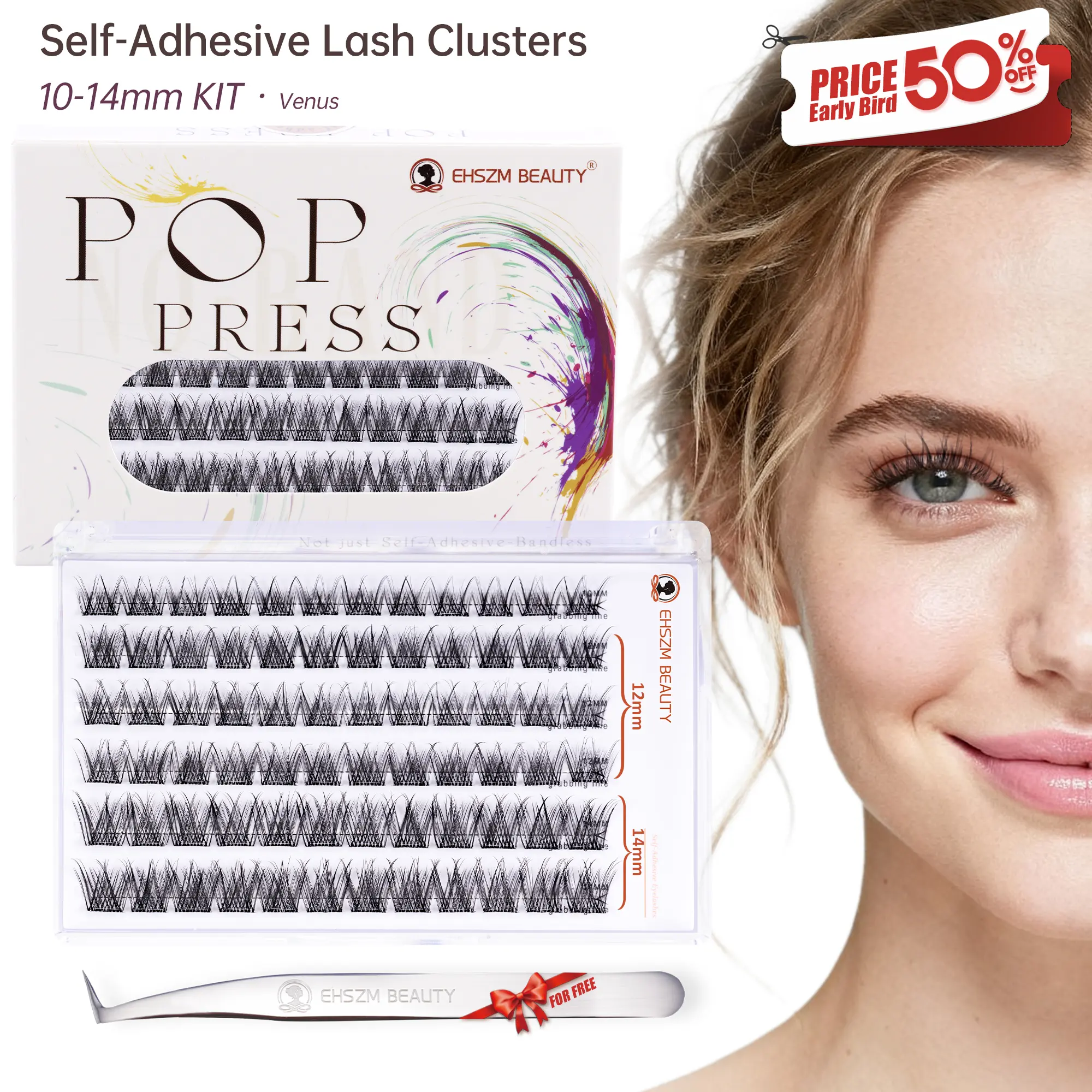 10-14mm Fine-Wisp Naked Soft,Invisible Band