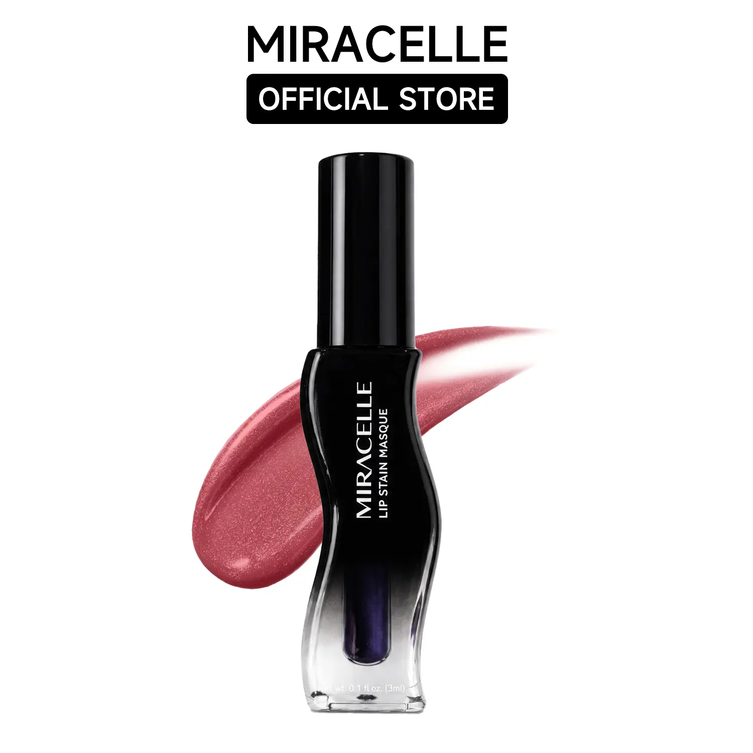 MIRACELLE Peel-Off Lip Stain Masque Long-Lasting Lip Tint for Natural-Looking Color Lightweight Transfer-Resistant Lip Stain Hydrating Lip Mask Sheer Hydrating Pale Lip Gloss 3ml