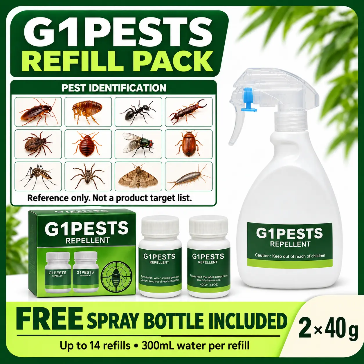 Enhanced Household Insecticidal Spray Kit - Home Supplies for Bed Bugs, Ants, Roaches, Spiders, Centipedes, Larvae & 40+ Pests, Odorless, Pet & Family Safe (When Used As Directed), 1 Gal Ready-to-Use Mixture, For Indoor-Outdoor, Storage Room & Crack Areas