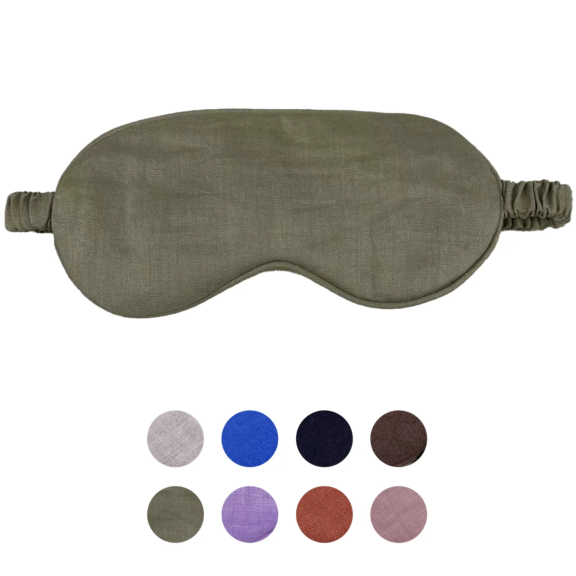 Eye mask Pure Linen Sleep Mask with Elastic Band, No Pressure On Eyes,Side Sleeper Eye Cover Cooling Blindfold,Napping & Yoga Travel Essentials