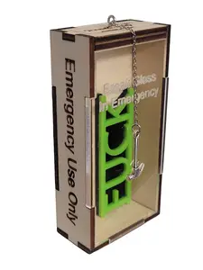 Last F*ck To Give Emergency Box with Mini Hammer - Wooden Case, Laser Cut Acrylic, Unisex Gift