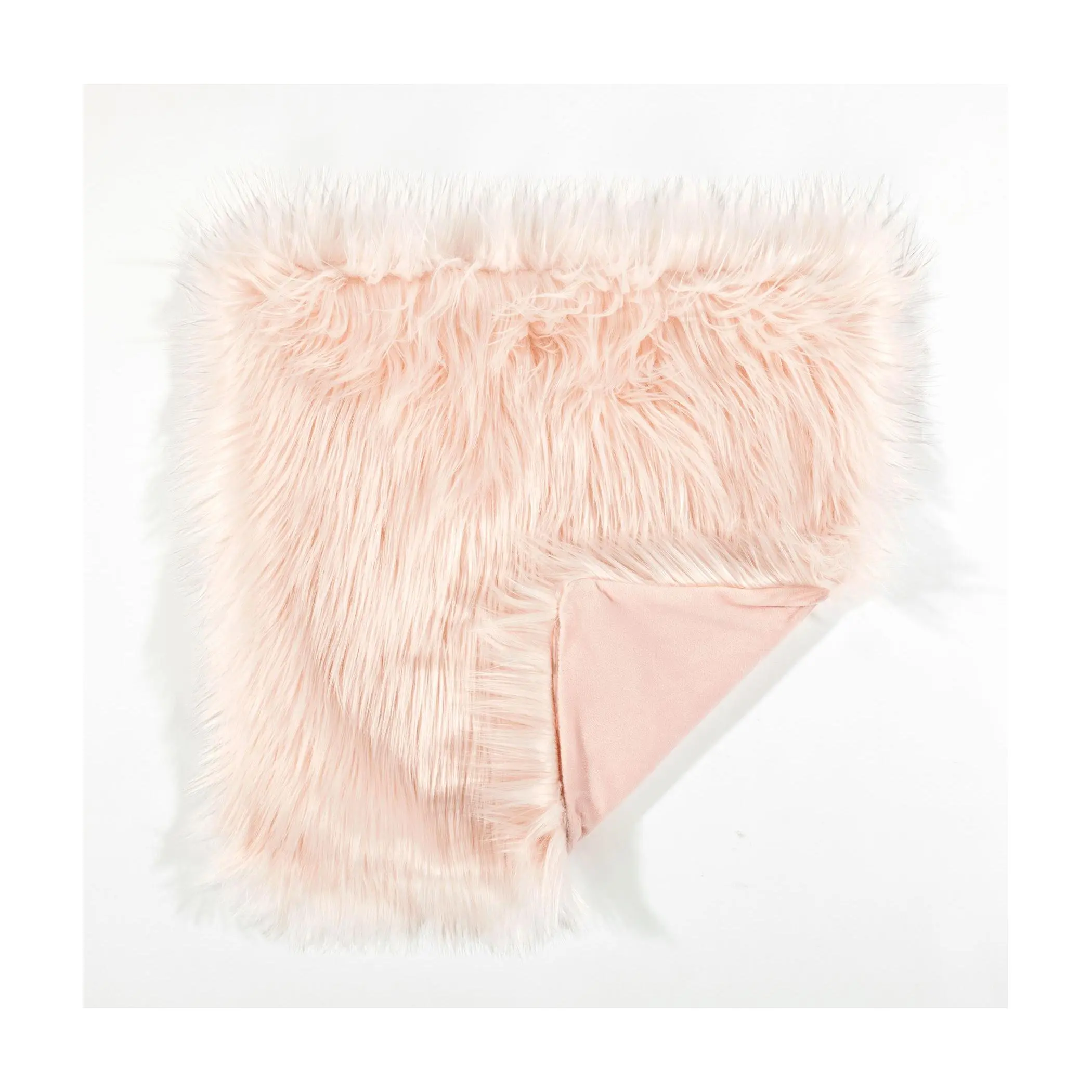 Lush Decor Mongolian Luca Faux Fur 20"x20" Pillow Cover