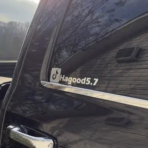 Social Handle Decal for Social Media Profiles Promote Your Handle Clear and Easy to Apply Decal for TikTok and Instagram