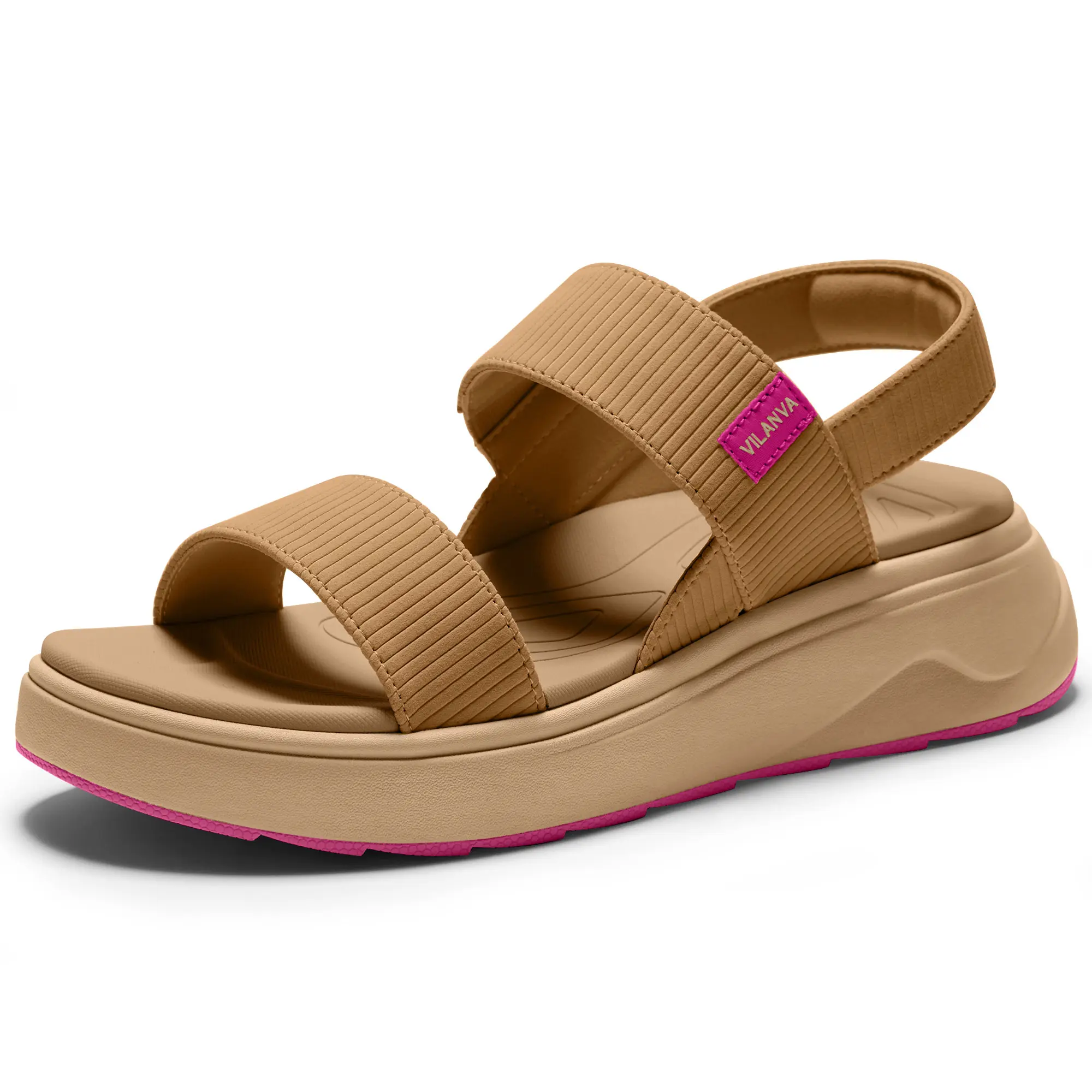 Vilanva Women’s Platform Sandals - Orthopedic, Adjustable, Antislip Arch Fit Footwear with Cushioned Comfort, Backstrap, Plantar Fasciitis Relief, 2026 Summer Trending Walking Shoes, Orthopedic Women's Sandals, Trending Sandals