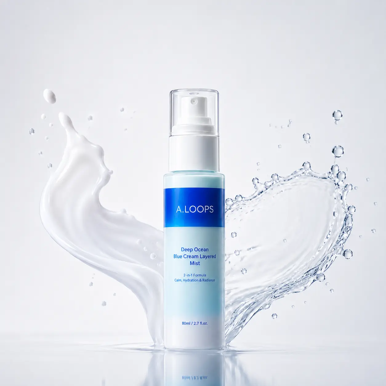 A.LOOPS Hydrating Cream Mist | 2-Layer Milky Toner Mist for Glass Skin, Panthenol & Hyaluronic Acid, Korean Skincare