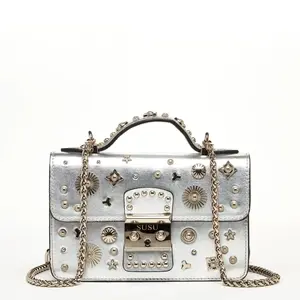 SUSU Studded Silver Purse