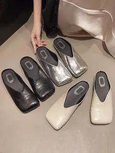 Women's Mary Jane Flat Shoes, Comfortable PU Leather Loafers, Soft Sole, All-Season Wear, Perfect for Dresses & Casual