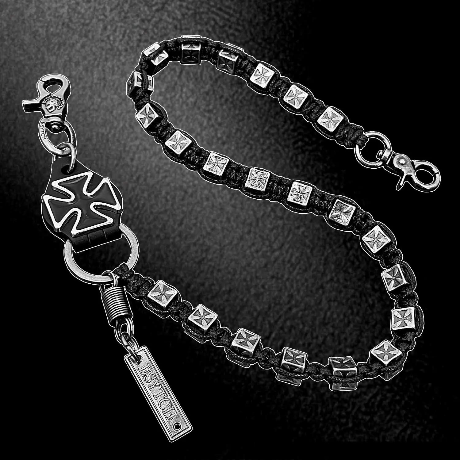 Steampunk Cross Chain Punk Rock Biker Jeans Pants Chain Mens Wallet Chain
