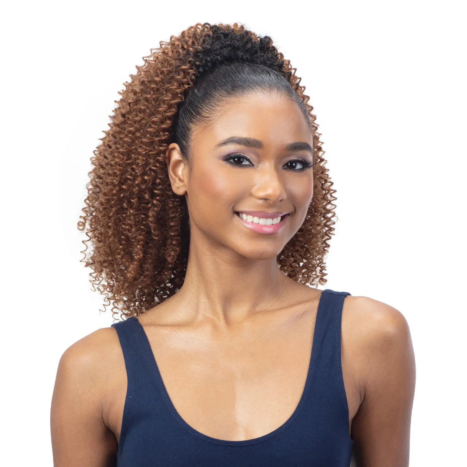Milky Way Organique 14" Bohemian Curl Drawstring Ponytail, Beginner Friendly Synthetic Hair Extension for High Volume, Boho Curly, 14 Inch Hair, Boho Locs Synthetic Extensions & Pieces, Ponytail Hairstyles