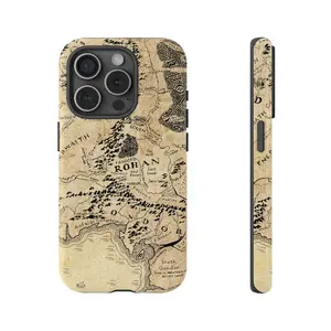 LOTR phone case Middle Earth map Phone tough case Lord of the Rings Merch Rivendell Sauron Mordor Rohan
