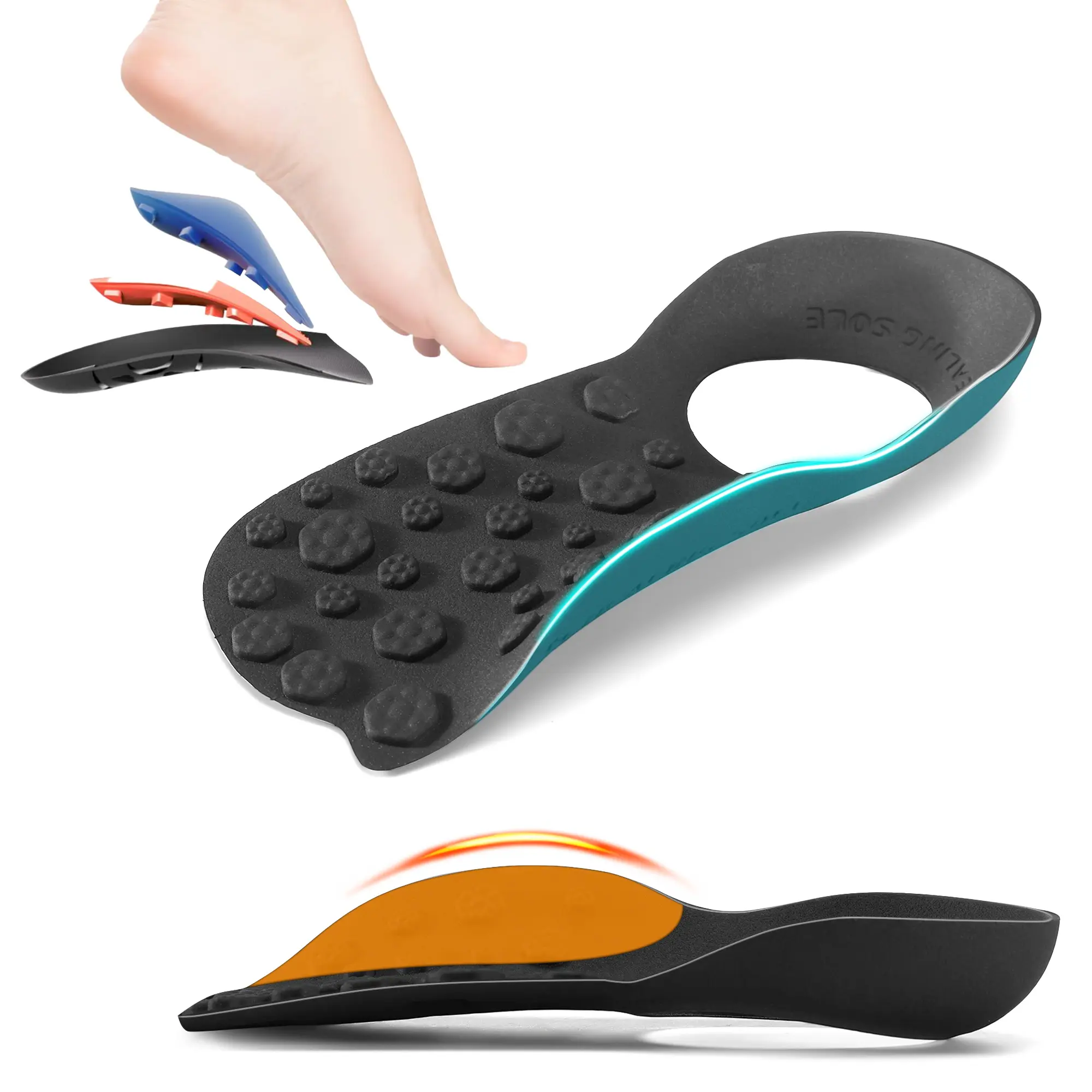 Womens and Mens Arch Support Insoles,Plantar Fasciitis Relief, Flat Feet Orthotic Inserts for Over Pronation, High Arch, Heel Pain, Sport & Work Shoe Insoles