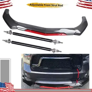 Front Bumper Lip Spoiler Splitter Body Kits Strut Rod For Dodge Ram 1500  R