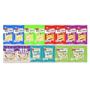 Cloverhill Danish Fruit Pastry Variety Pack | Strawberry, Cherry, Blueberry, Dutch Apple Bear Claws, Apple Danish, Cheese Danish, Big Texas Cinnamon Roll - Pack of 14